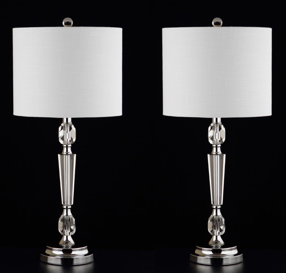 Jocelyn 27" Crystal LED Table Lamp, Set of 2