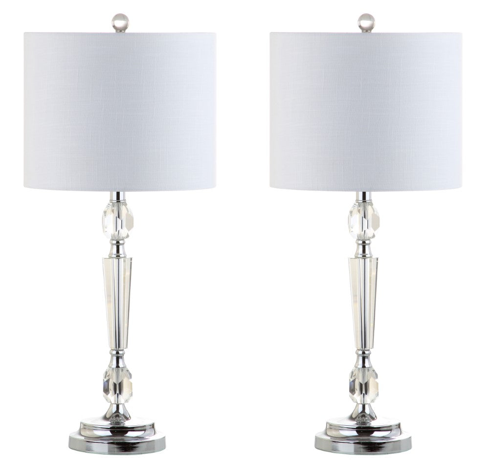 Jocelyn 27" Crystal LED Table Lamp, Set of 2