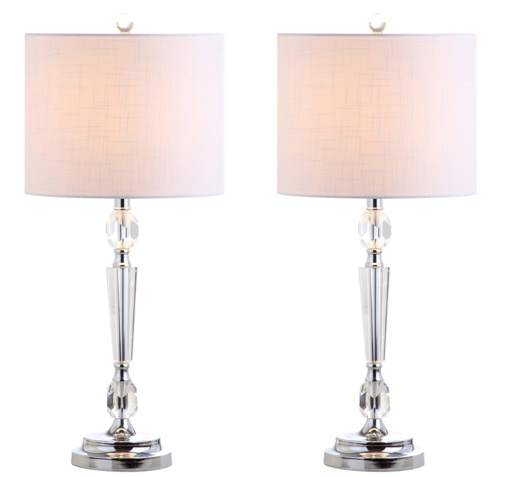 Jocelyn 27" Crystal LED Table Lamp, Set of 2