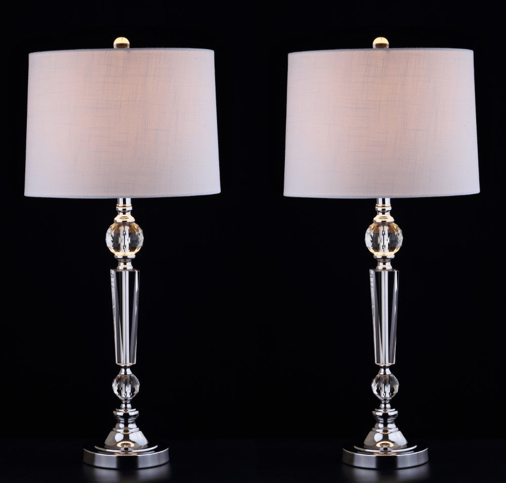 Oakley 29.5" Crystal LED Table Lamp, Set of 2