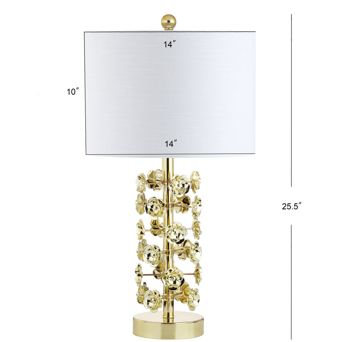 Rosemary 25.5" Resin/Metal LED Table Lamp