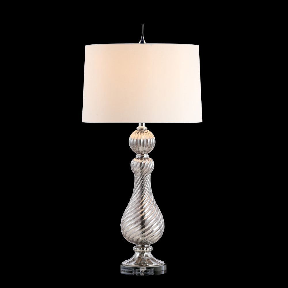Gide 32" Swirled Crystal/Glass LED Table Lamp