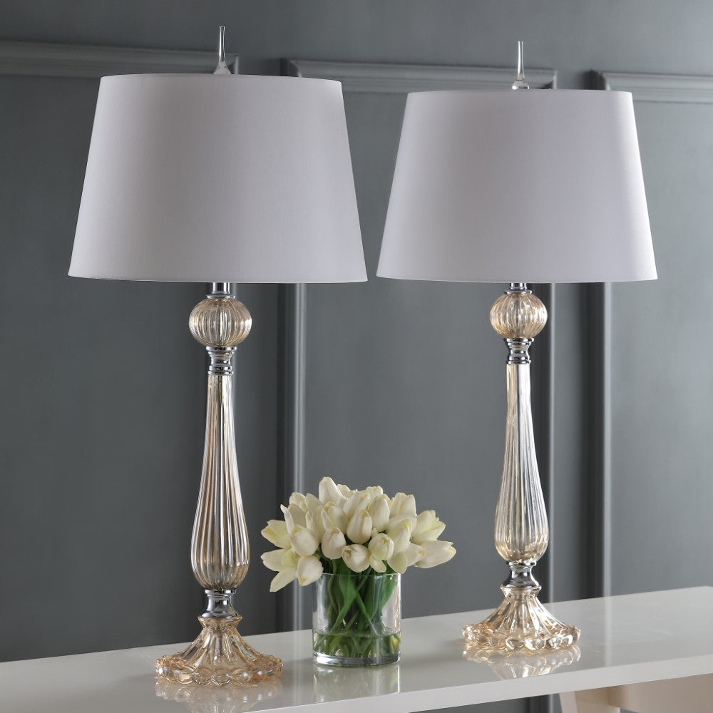 Shankill 32.5" Glass LED Table Lamp, Set of 2
