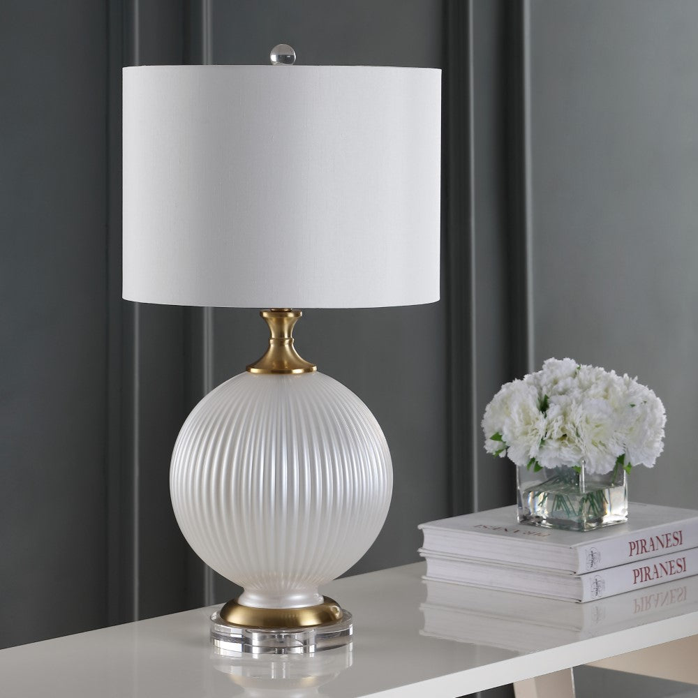 Lapu 26.5" Glass/Crystal LED Table Lamp