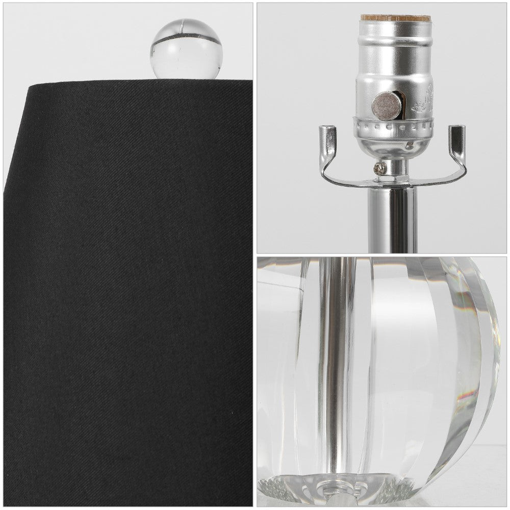 Northern 16" Crystal Ball/Metal LED Table Lamp