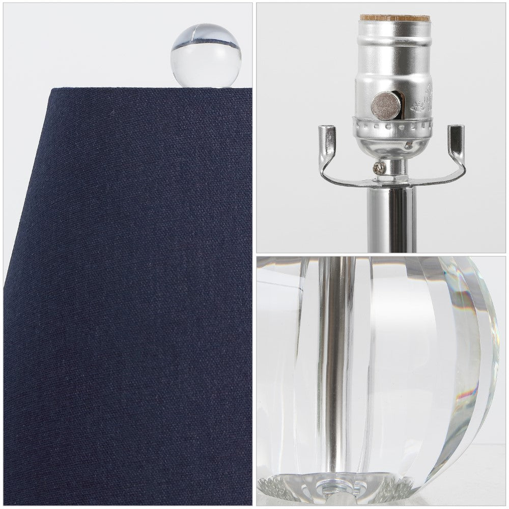 Northern 16" Crystal Ball/Metal LED Table Lamp