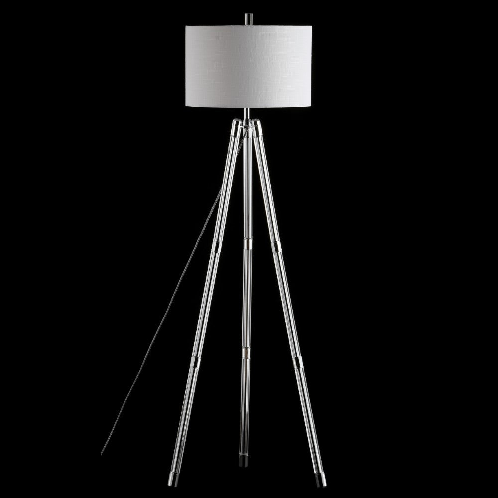 Kaka 60" Surveyor's Tripod Metal/Crystal LED Floor Lamp