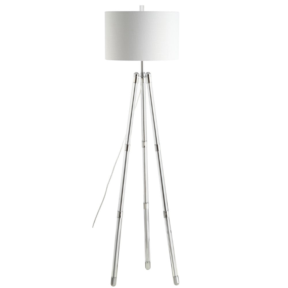 Kaka 60" Surveyor's Tripod Metal/Crystal LED Floor Lamp