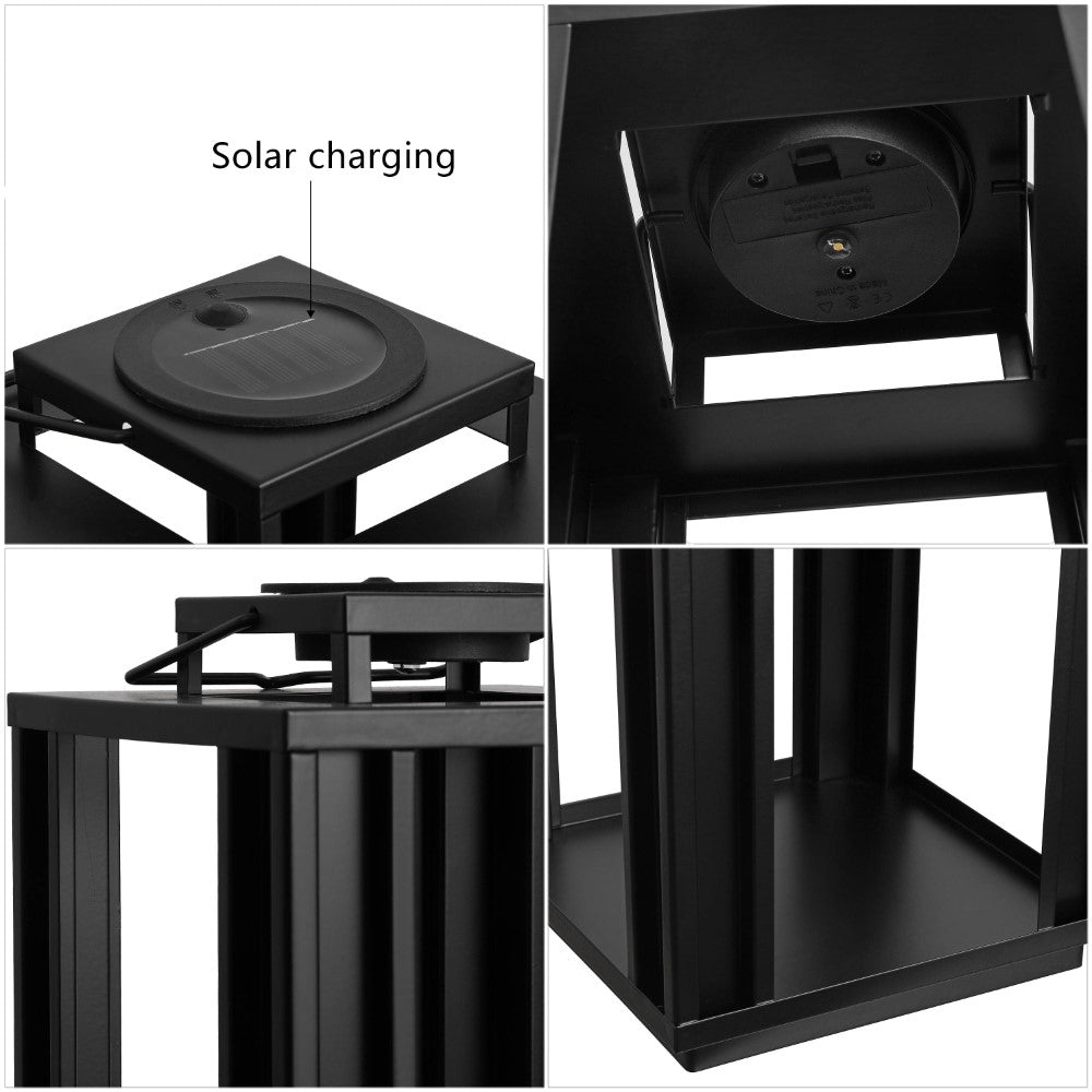 Latch Modern Industrial Integrated Indoor/Outdoor LED Solar Powered Lanterns