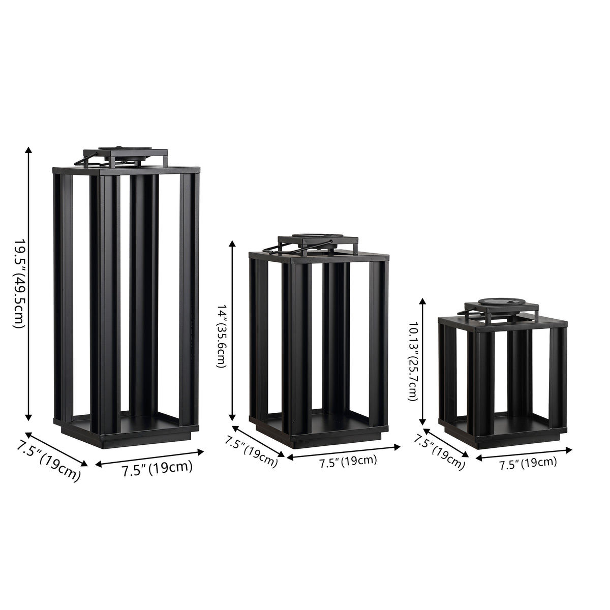 Latch Modern Industrial Integrated Indoor/Outdoor LED Solar Powered Lanterns