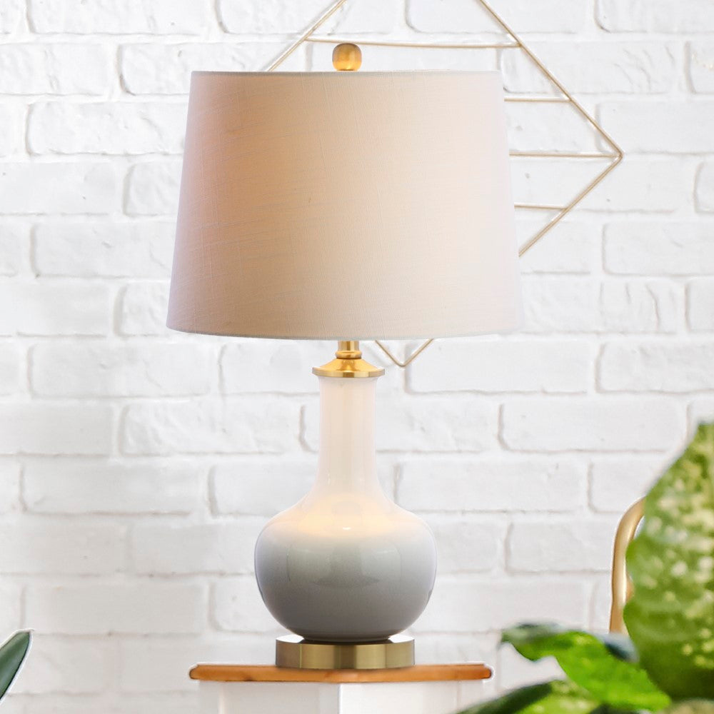 Joe 25" Ceramic/Brass LED Table Lamp