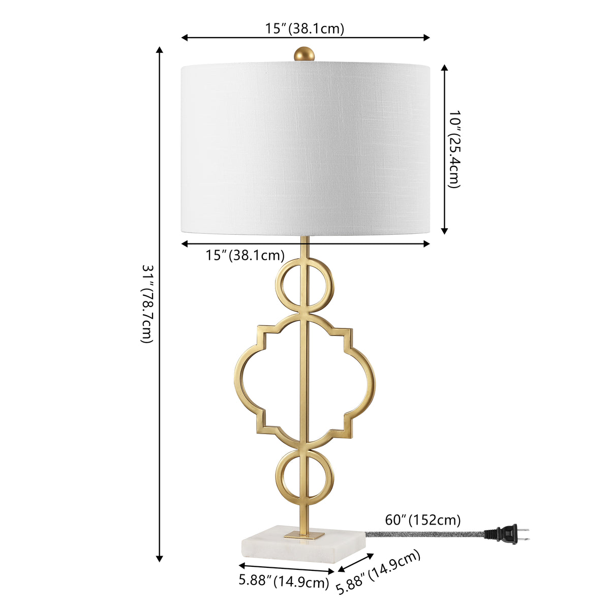 Billy 31" Metal LED Table Lamp