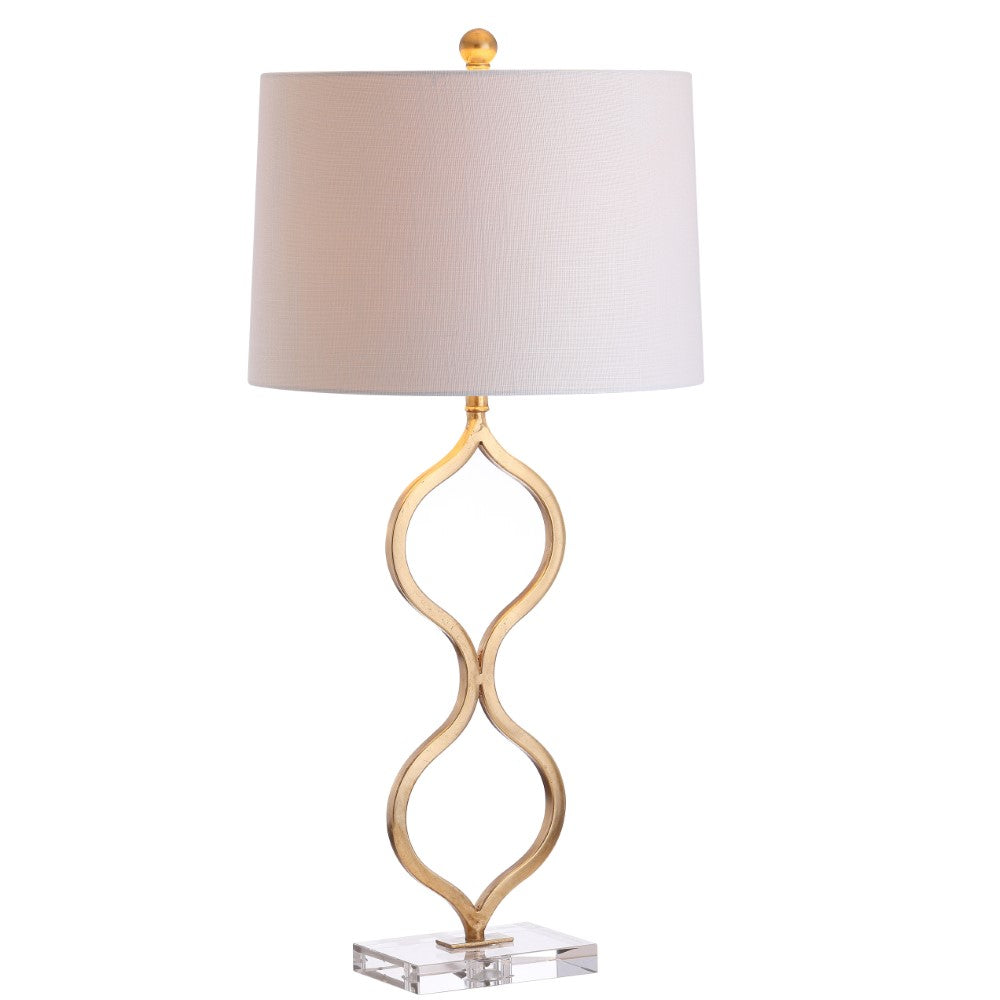 Larry 31.5" Metal/Crystal LED Table Lamp