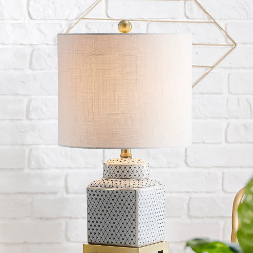 Davion 21.5" Ceramic/Metal Ginger Jar LED Table Lamp