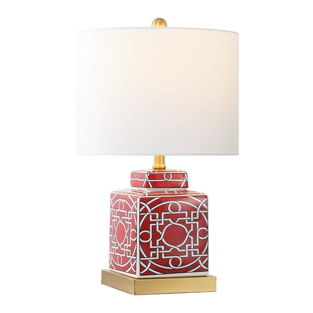Koda 22" Ceramic/Metal Ginger Jar LED Table Lamp