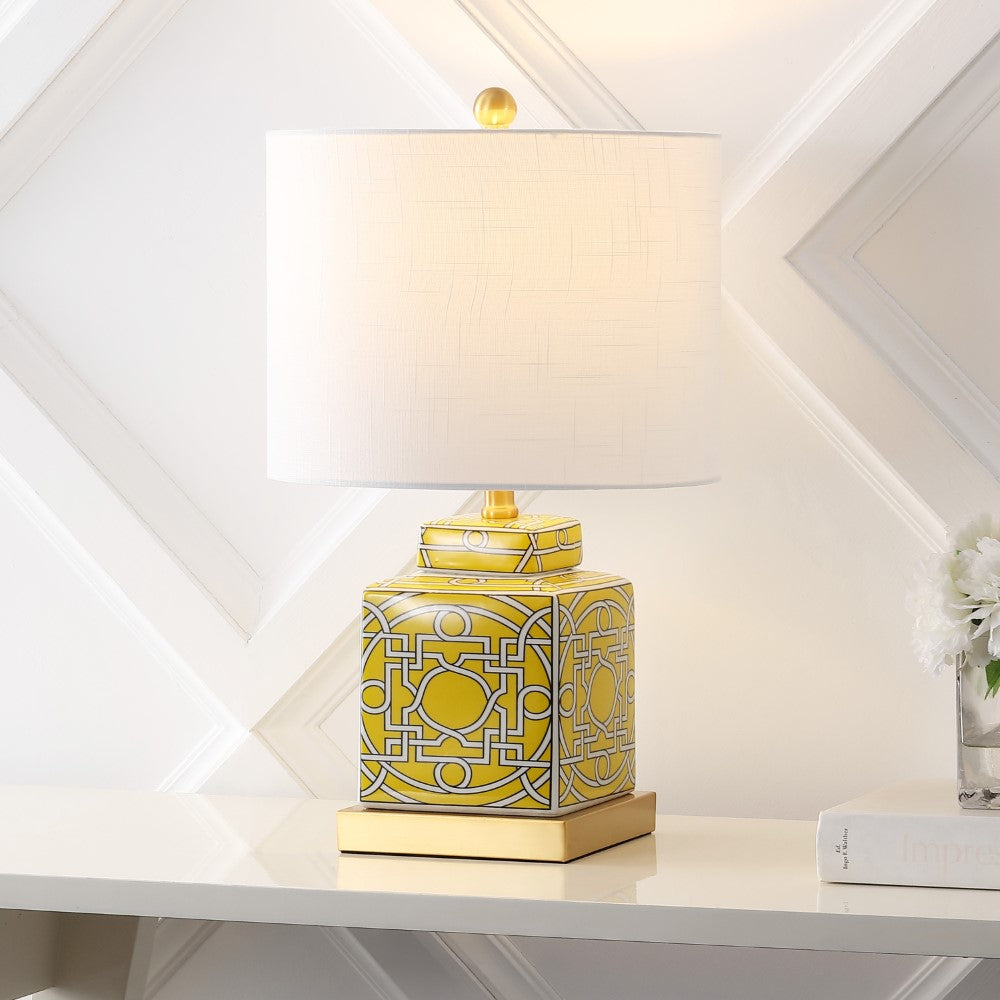 Koda 22" Ceramic/Metal Ginger Jar LED Table Lamp