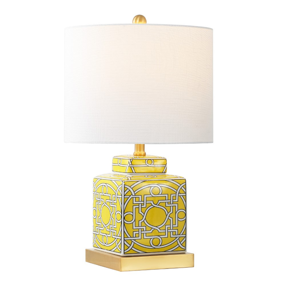 Koda 22" Ceramic/Metal Ginger Jar LED Table Lamp