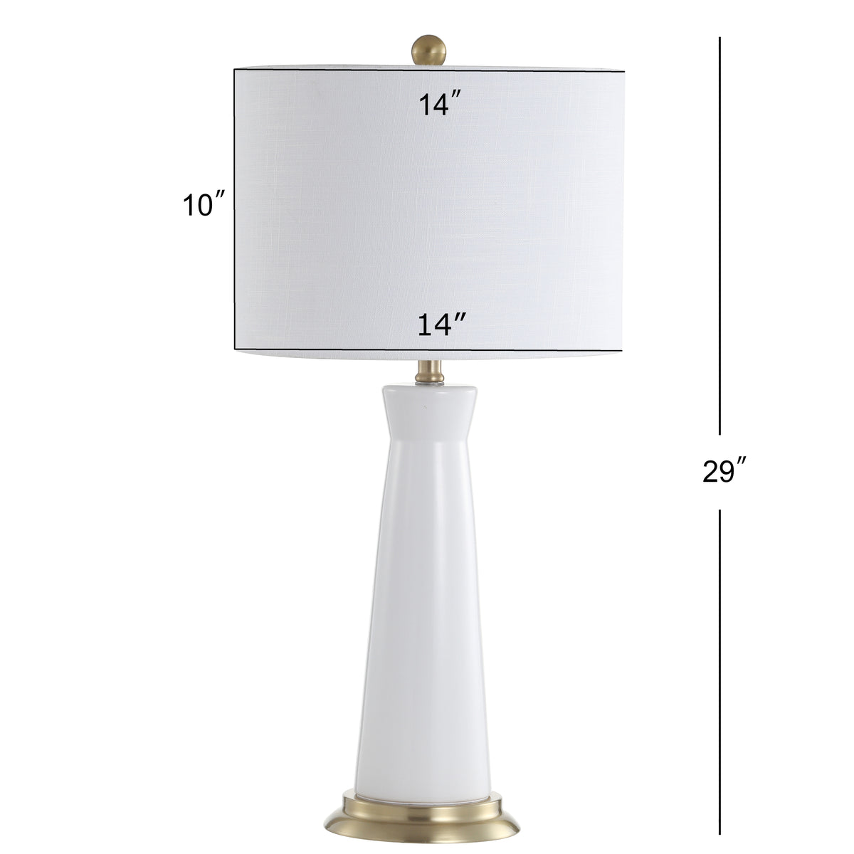 Coleman 29" Ceramic Column LED Table Lamp