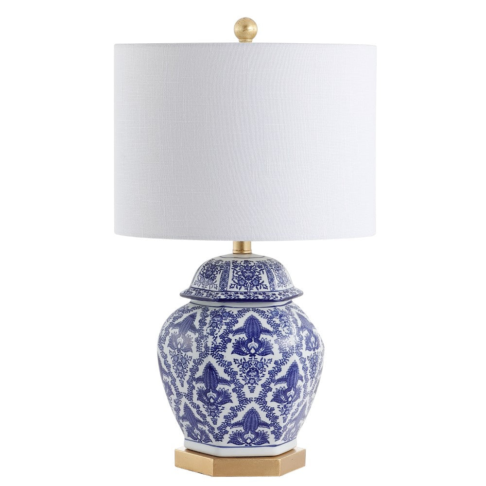 Janessa 25" Ginger Jar Ceramic/Metal LED Table Lamp