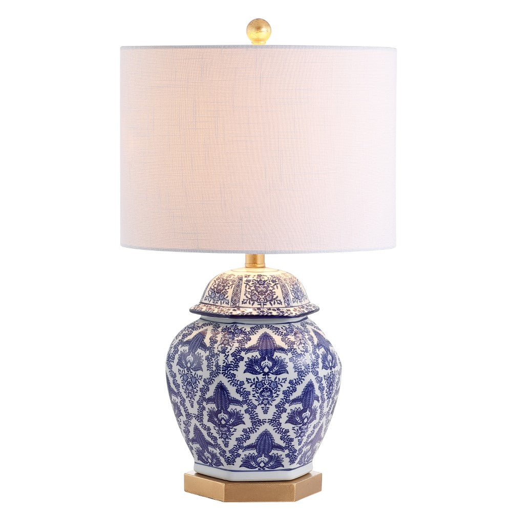 Janessa 25" Ginger Jar Ceramic/Metal LED Table Lamp