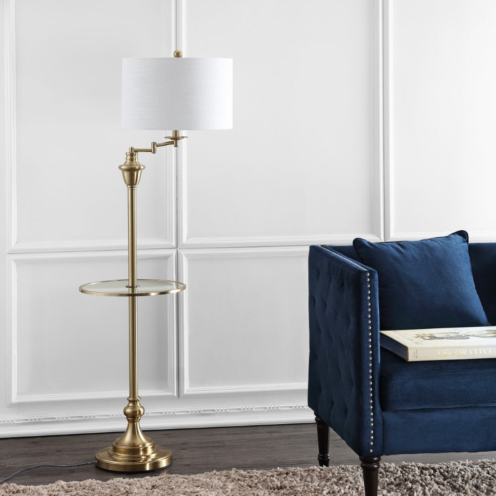 Iris 60" Metal/Glass LED Side and Floor Lamp