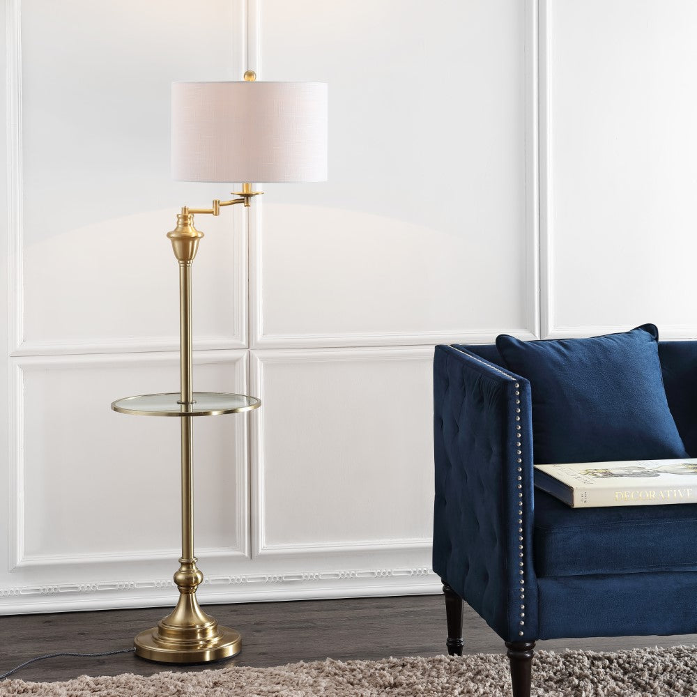 Iris 60" Metal/Glass LED Side and Floor Lamp