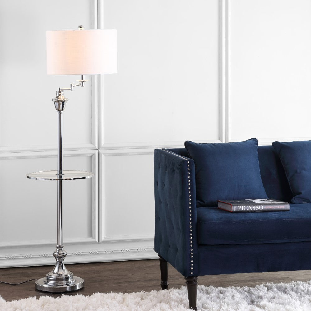 Iris 60" Metal/Glass LED Side and Floor Lamp