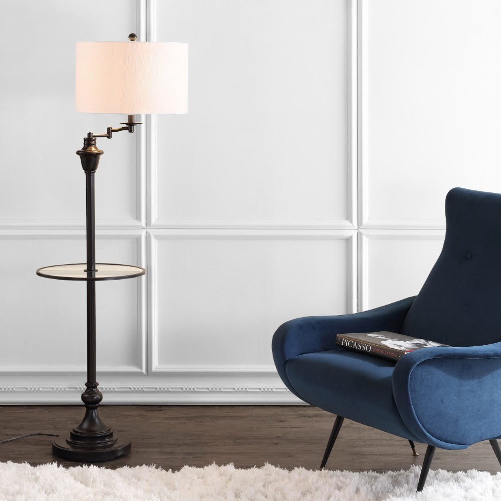 Iris 60" Metal/Glass LED Side and Floor Lamp