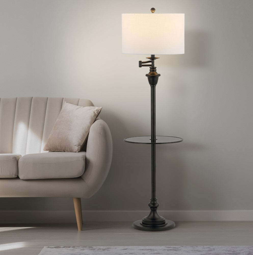 Iris 60" Metal/Glass LED Side and Floor Lamp
