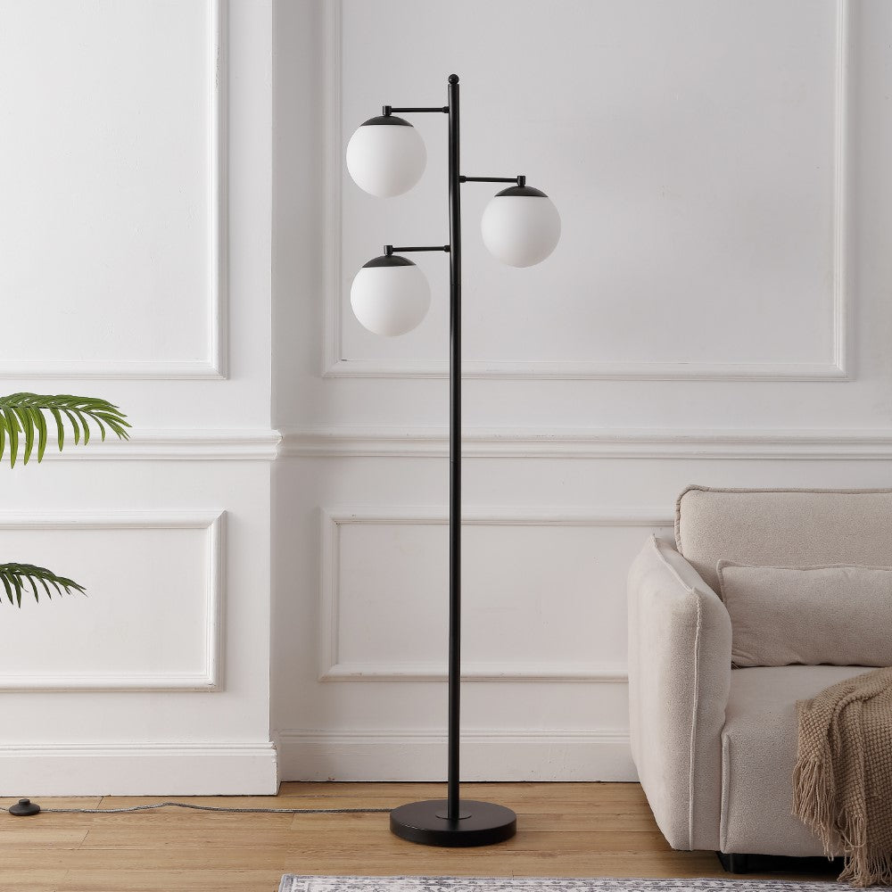 Vintage Brass 66" Modern Vintage Iron LED Floor Lamp