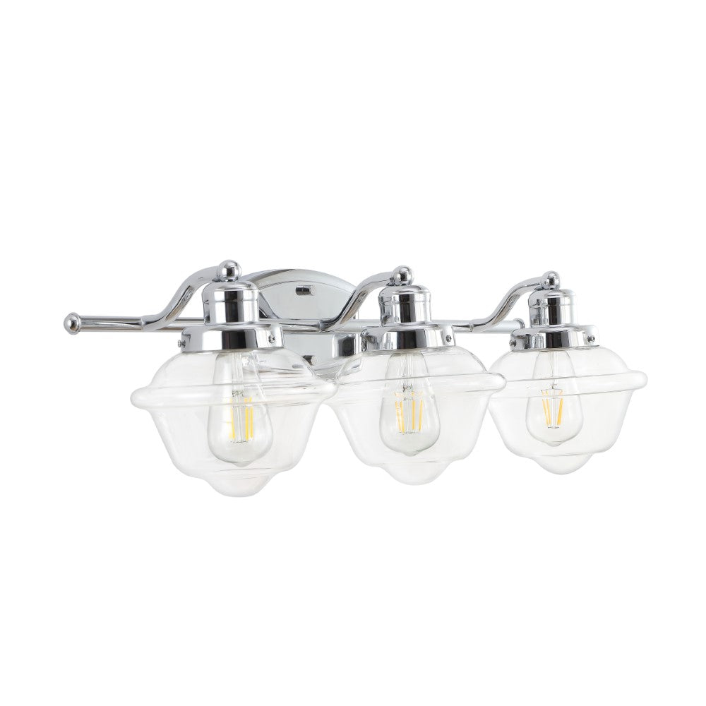 Beck Iron/Glass schoolhouse LED Vanity Light