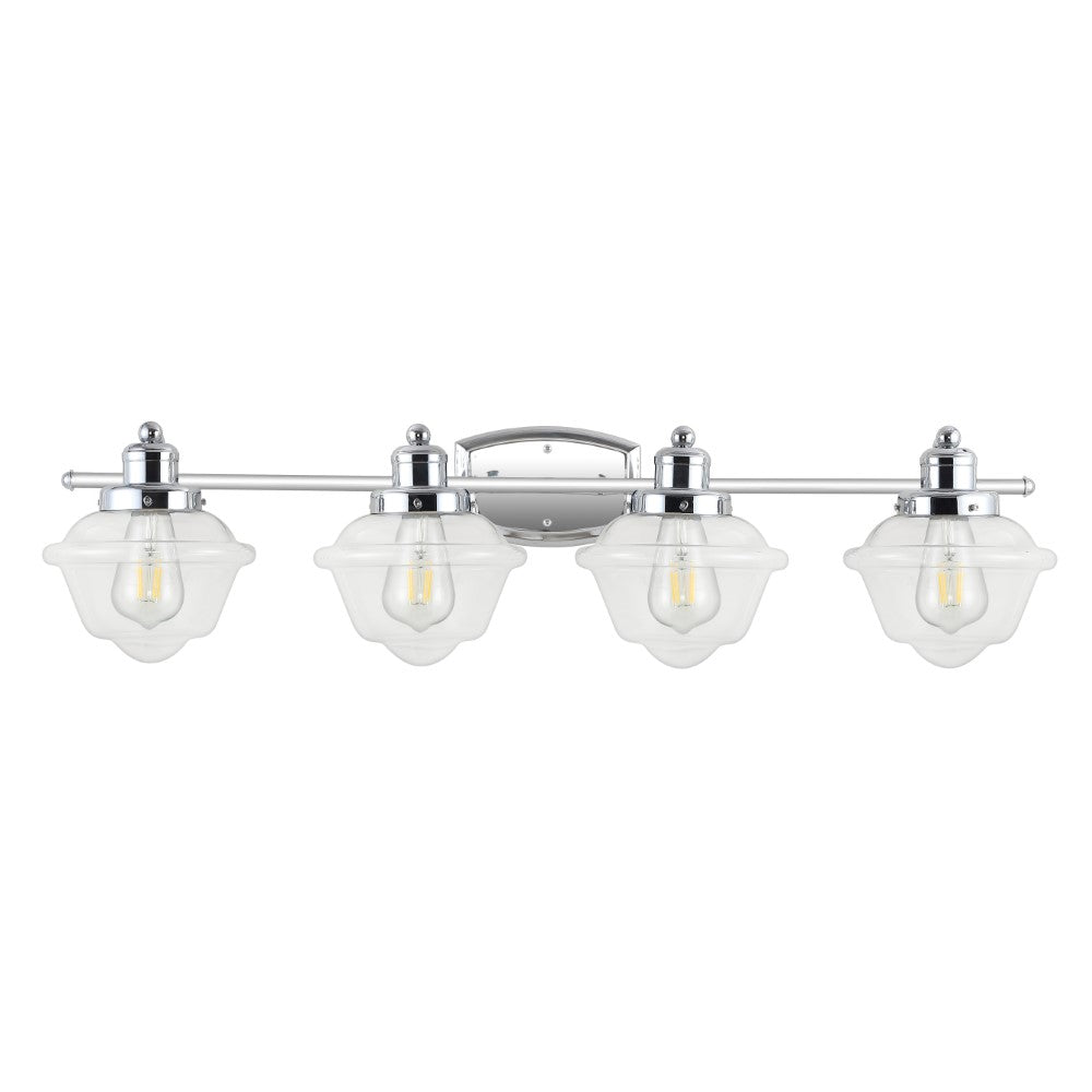 Beck Iron/Glass schoolhouse LED Vanity Light