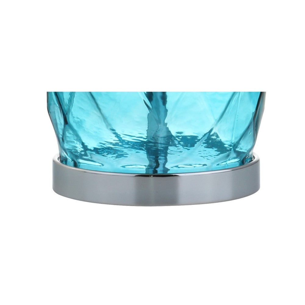 Darvin 26.5" Glass/Metal LED Table Lamp