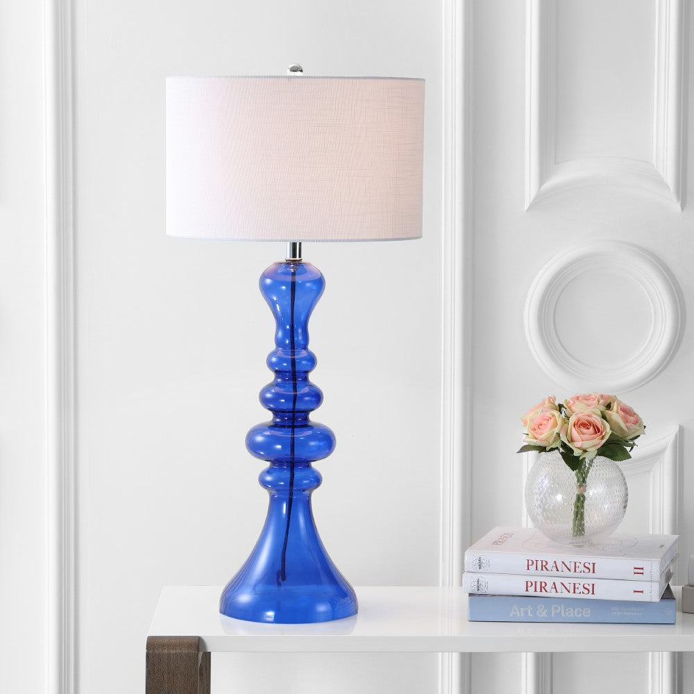 Jillian 35" Curved Glass LED Table Lamp