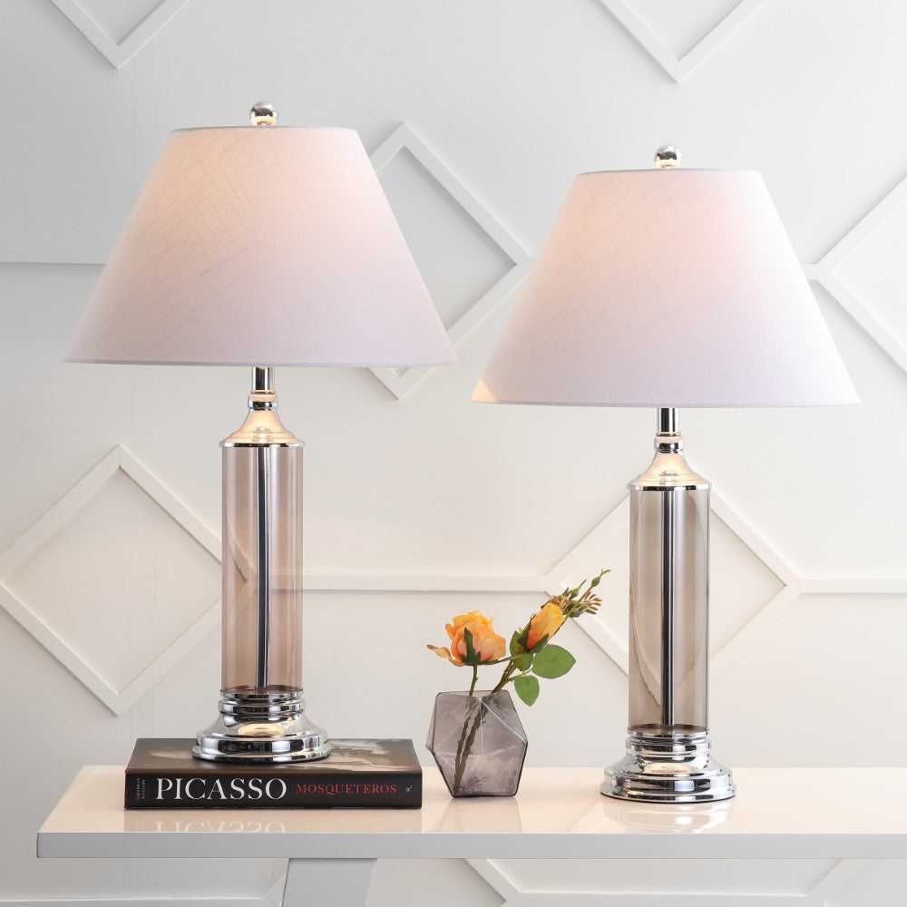 Oscar 29" Glass LED Table Lamp, Set of 2