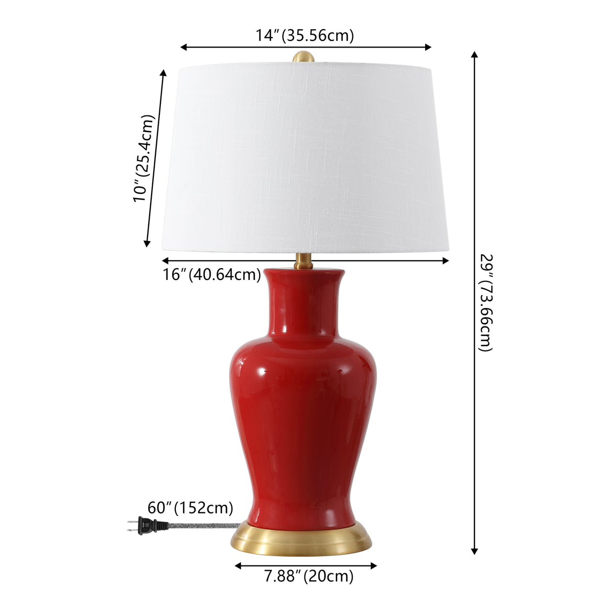 Trace 29" Ceramic LED Table Lamp