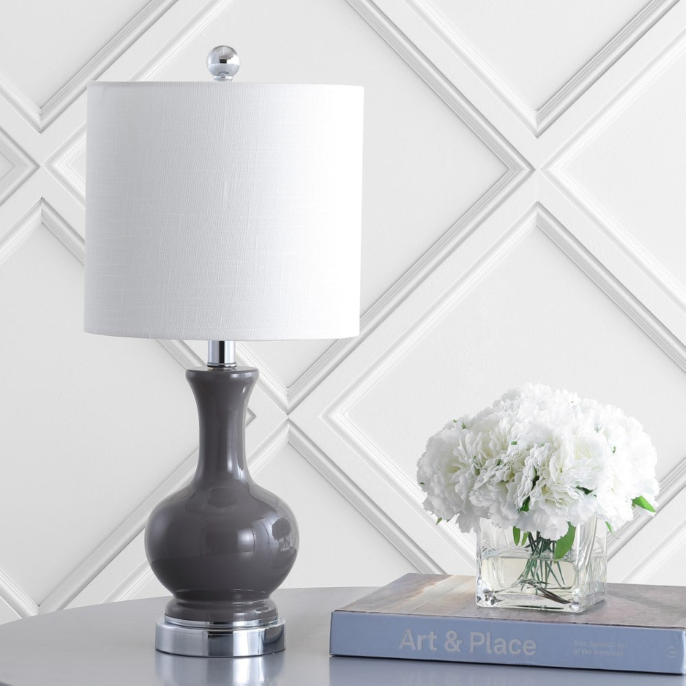 Foxglove 22" Glass/Metal LED Table Lamp, Set of 2