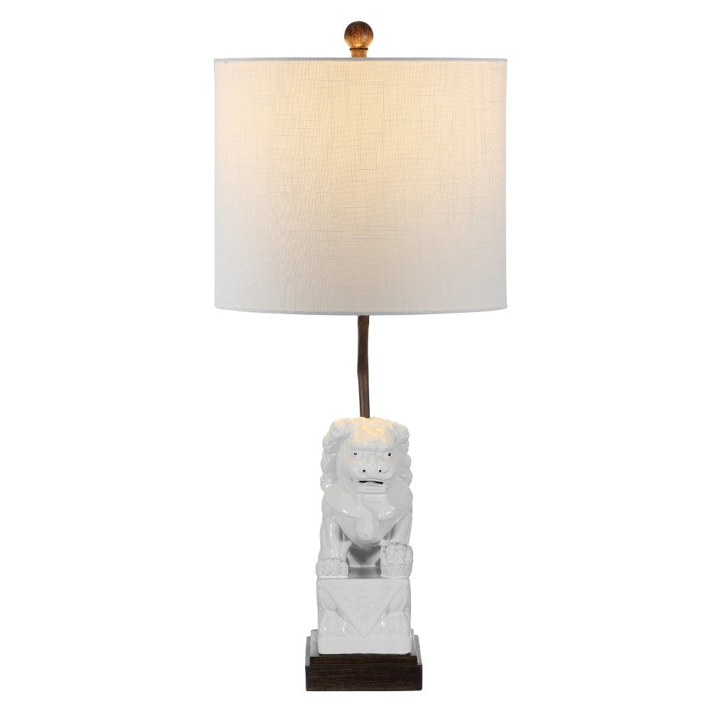 Shirley Lion 27.5" Ceramic Classic Modern LED Table Lamp