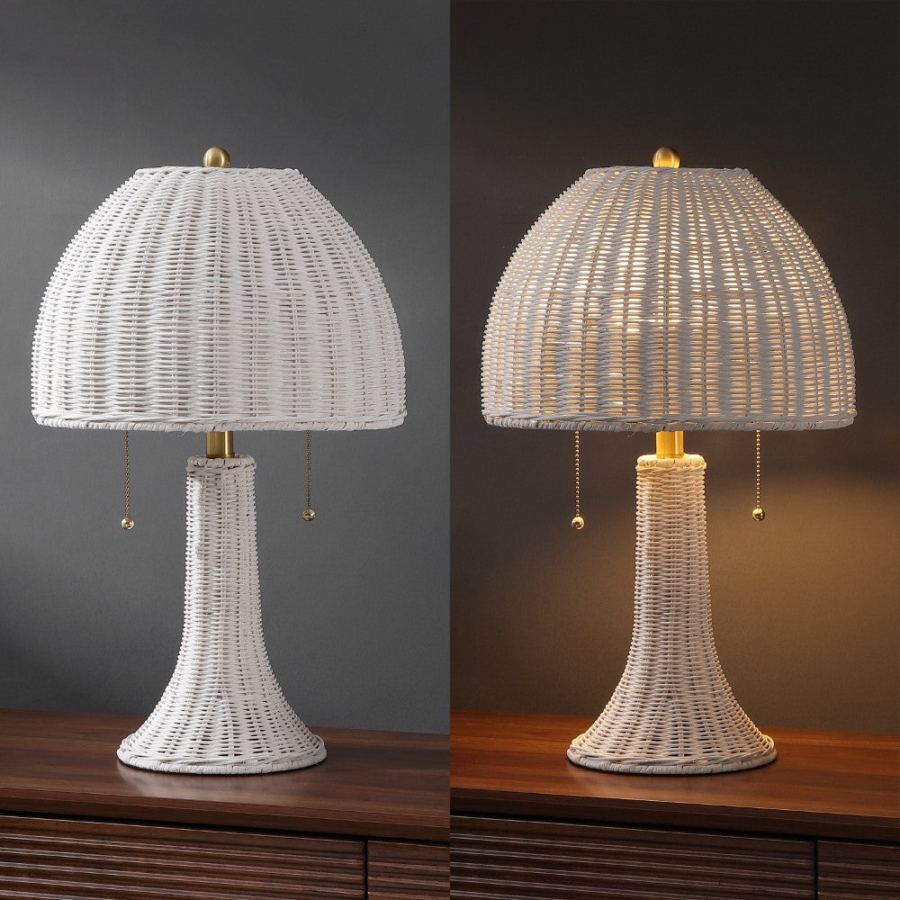 Benny 22" Bohemian Rustic Iron LED Table Lamp