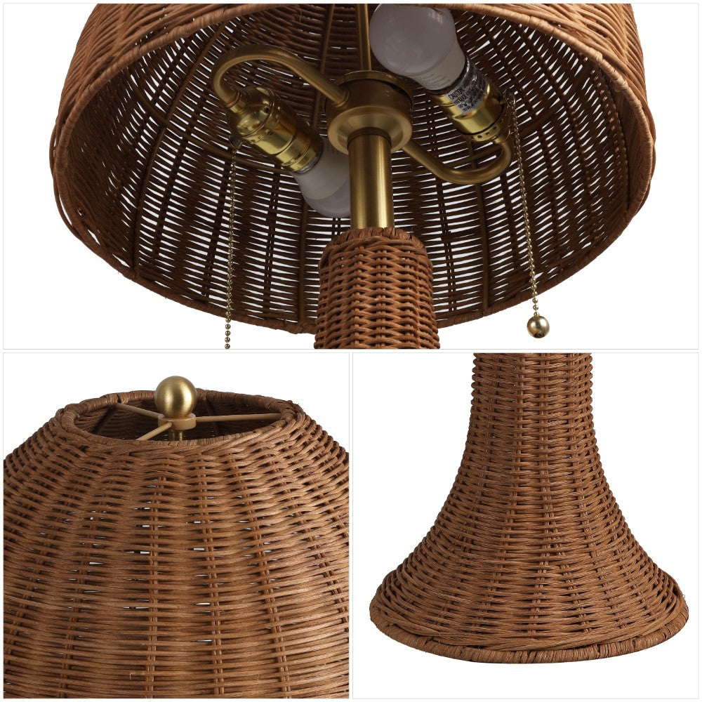 Benny 22" Bohemian Rustic Iron LED Table Lamp
