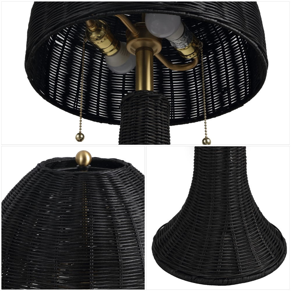Benny 22" Bohemian Rustic Iron LED Table Lamp