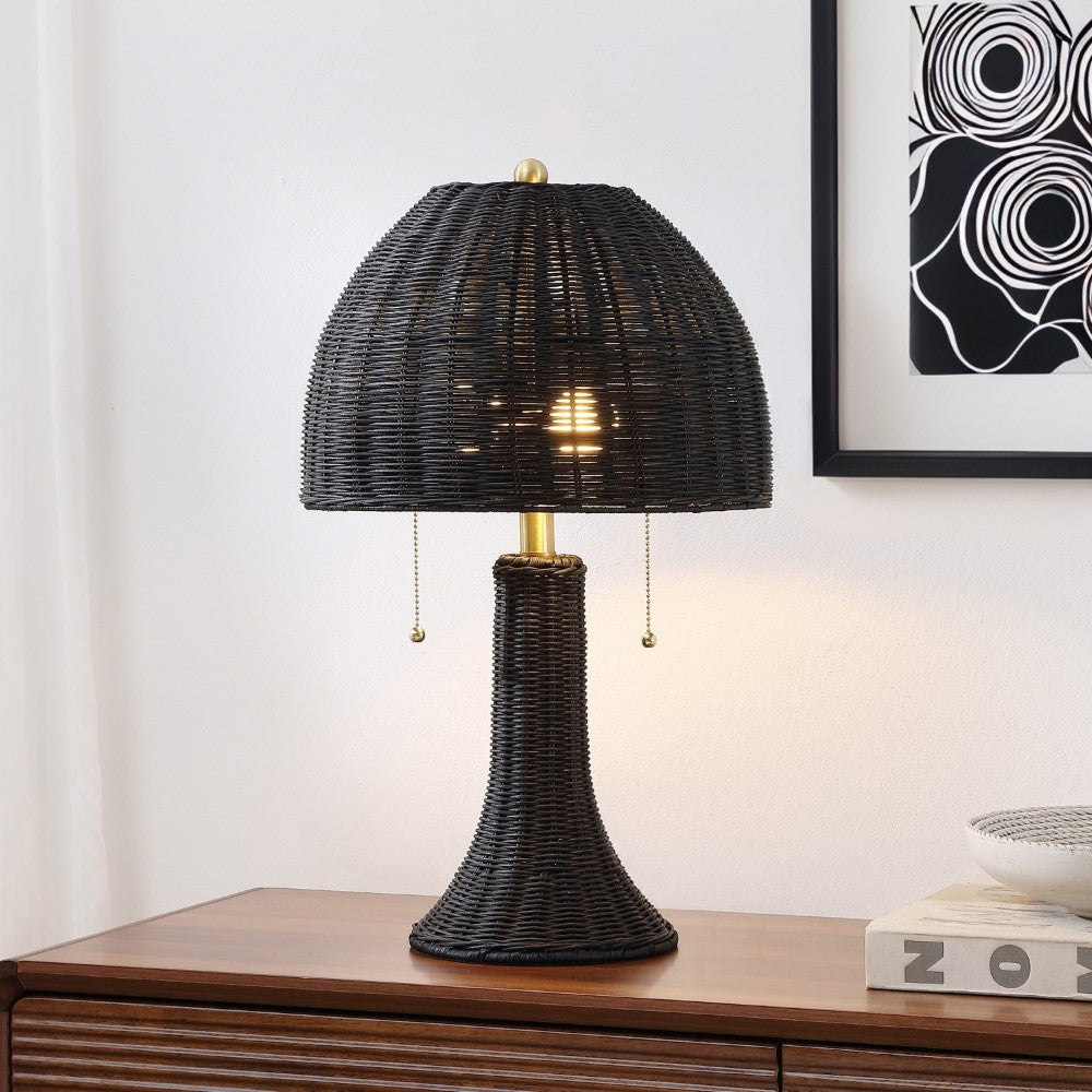 Benny 22" Bohemian Rustic Iron LED Table Lamp