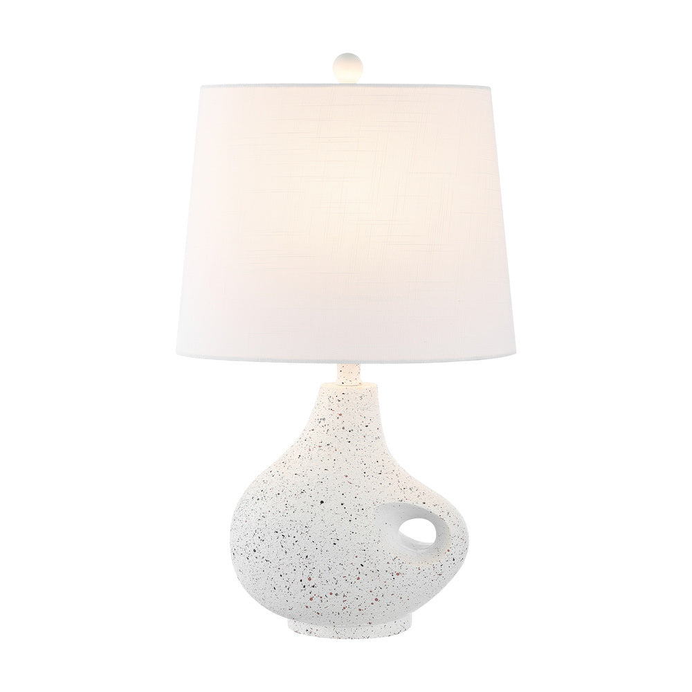 Aspire 24" Minimalist Designer Iron/Resin Oval Shade LED Table Lamp