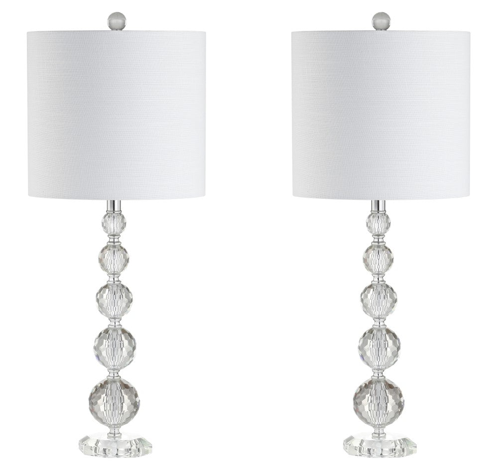 Elliott 28.5" Crystal LED Table Lamp, Set of 2