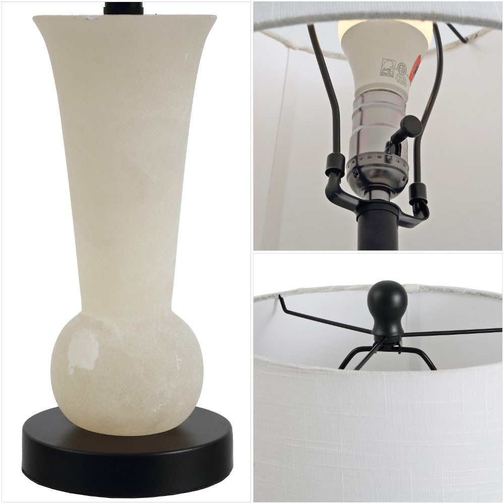Kelsey 23" Alabaster LED Table Lamp