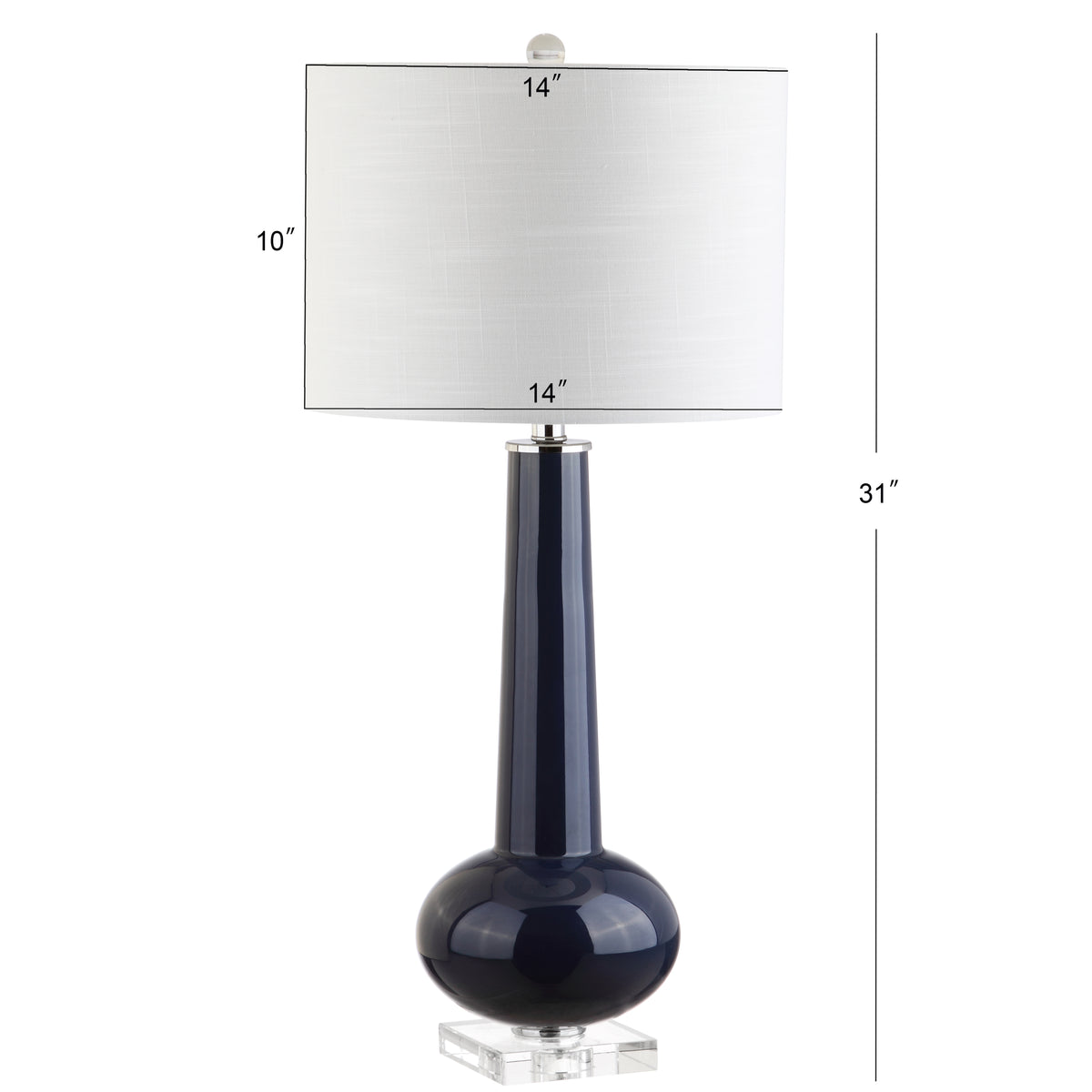 Phoebe 31" Glass LED Table Lamp