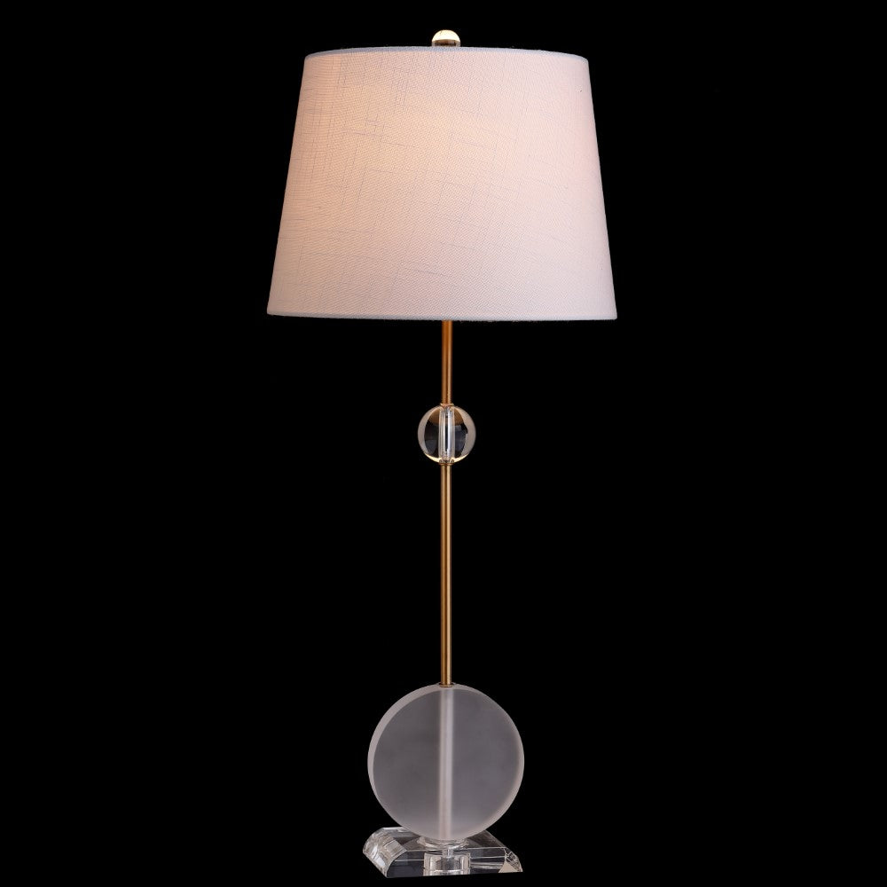 Ricardo 34" Crystal/Metal LED Table Lamp, Set of 2