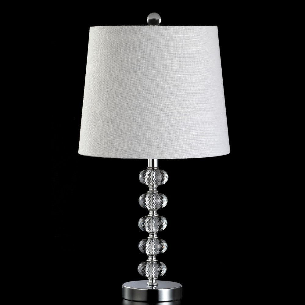 Fox 22" Glass/Metal LED Table Lamp, Set of 2