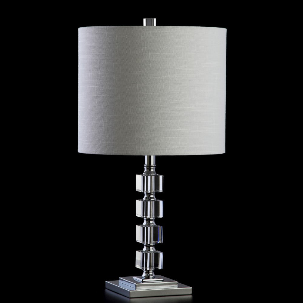 Olivia 22" LED Crystal/Metal Table Lamp, Set of 2