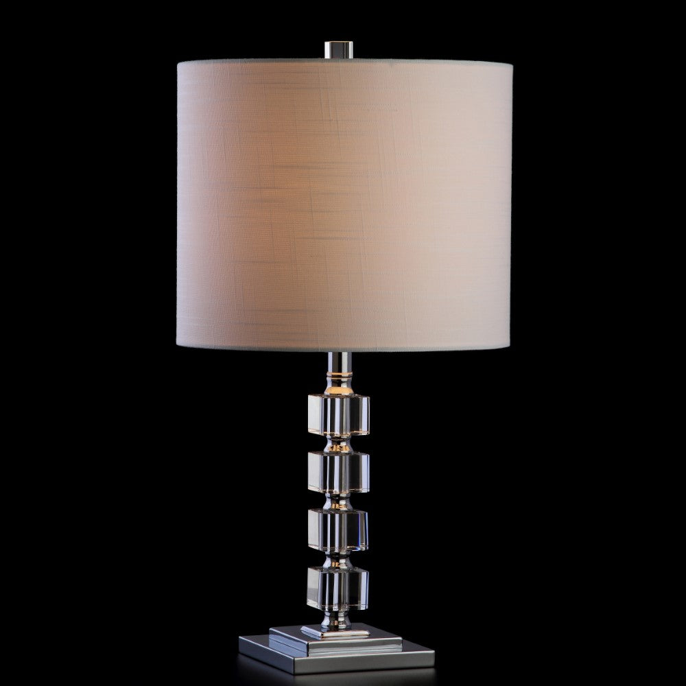 Olivia 22" LED Crystal/Metal Table Lamp, Set of 2